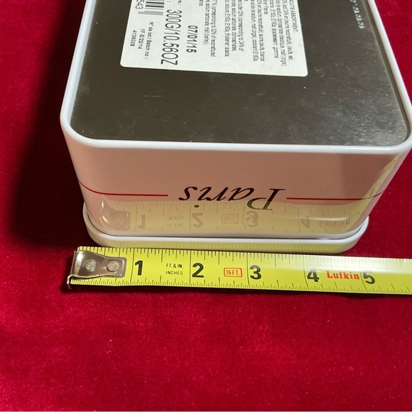 Collectible Metal Box Raised Relief Color Images of 5 Paris Landmarks Hinged Lid - Picture 10 of 11